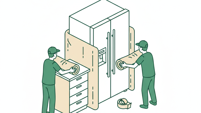 家具・家電の梱包イラスト