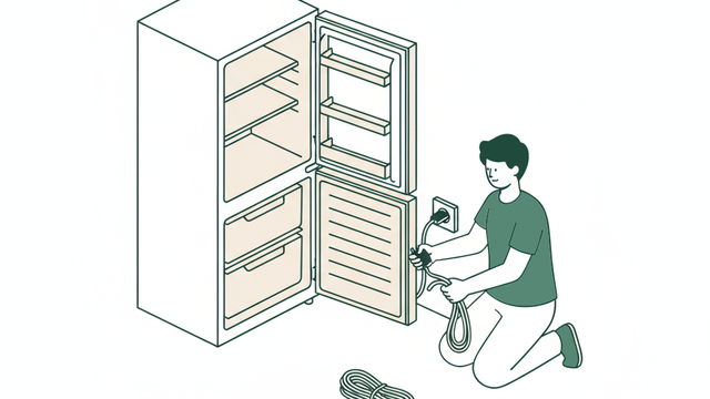 家電の準備イラスト