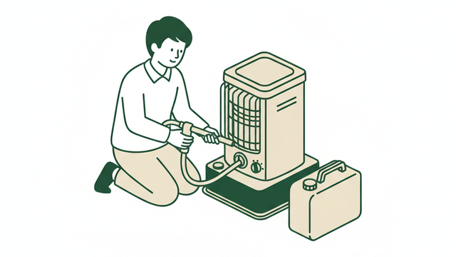 灯油・ファンヒーターのイラスト