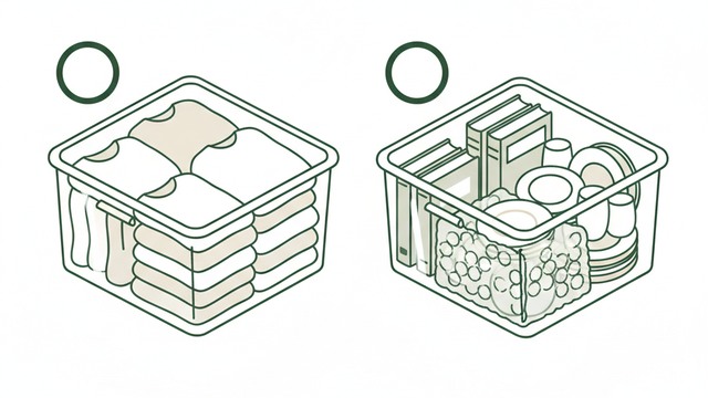 プラスチック衣装ケースのイラスト