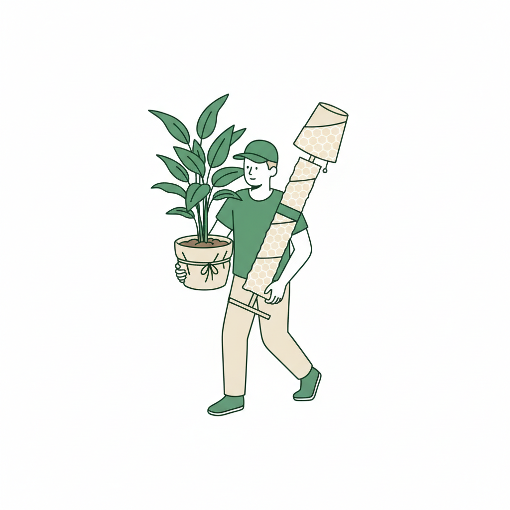 箱に入らない物のイラスト